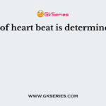 Rate of heart beat is determined by