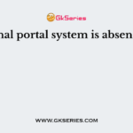 Renal portal system is absent in