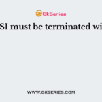 SCSI must be terminated with?