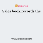 Sales book records the