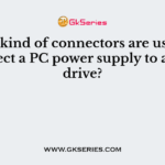 That kind of connectors are used to connect a PC power supply to a hard drive?