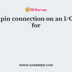 The 34-pin connection on an I/O card is for