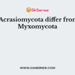 The Acrasiomycota differ from the Myxomycota