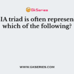 The CIA triad is often represented by which of the following?