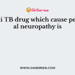 The anti TB drug which cause peripheral neuropathy is