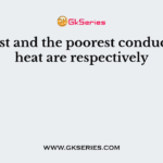 The best and the poorest conductors of heat are respectively