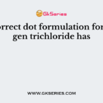 The correct dot formulation for nitrogen trichloride has