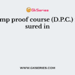 The damp proof course (D.P.C.) is measured in
