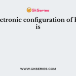 The electronic configuration of halogen is