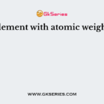 The element with atomic weight 14 is