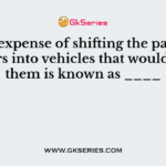 The expense of shifting the packed orders into vehicles that would ship them is known as ____
