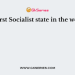 The first Socialist state in the world is