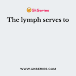 The lymph serves to
