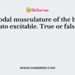 The nodal musculature of the heart is auto excitable. True or false?