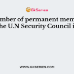 The number of permanent members of the U.N Security Council is