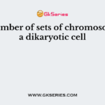 The number of sets of chromosomes in a dikaryotic cell