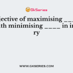 The objective of maximising ____ conflicts with minimising ____ in inventory