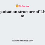 The organisation structure of LIC refers to