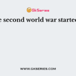 The second world war started in
