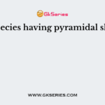 The species having pyramidal shape is