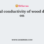 Thermal conductivity of wood depends on