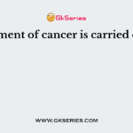 Treatment of cancer is carried out by