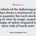 Under which of the following plan the analyst lays down a minimum and maximum quantity for each stock
