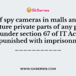Using of spy cameras in malls and shops to capture private parts of any person comes under section 67 of IT Act, 2008 and is punished with imprisonment of ___________