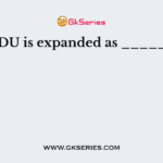 VDU is expanded as ______