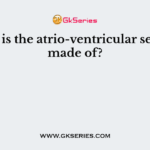 What is the atrio-ventricular septum made of?