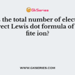What is the total number of electrons in the correct Lewis dot formula of the sulfite ion?