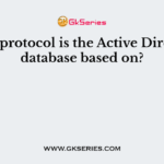 What protocol is the Active Directory database based on?