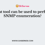 What tool can be used to perform SNMP enumeration?