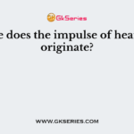 Where does the impulse of heart beat originate?