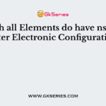 Which all Elements do have ns2 np6 Outer Electronic Configuration?