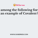 Which among the following formation is not an example of Covalent bond?