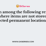 Which among the following refers to areas where items are not stored in selected permanent locations?