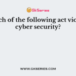 Which of the following act violates cyber security?
