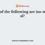 Which of the following are iso-structural?