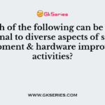 Which of the following can be made functional to diverse aspects of software development & hardware improvement activities?