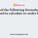 Which of the following formula cannot be used to calculate re-order level?