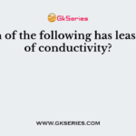 Which of the following has least value of conductivity?