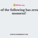 Which of the following has zero dipole moment?