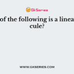 Which of the following is a linear molecule?