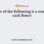 Which of the following is a source of cash flows?