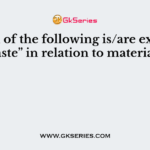Which of the following is/are example of “Waste” in relation to material cost?