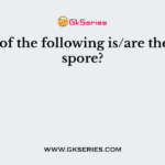 Which of the following is/are the sexual spore?