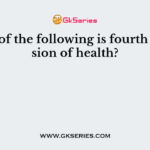 Which of the following is fourth dimension of health?
