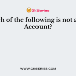 Which of the following is not a Real Account?