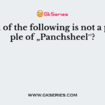Which of the following is not a principle of „Panchsheel‟?